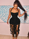 Halter Neck Bodycon Mini Dress