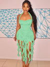 Halter Neck Bodycon Mini Dress