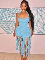 Halter Neck Bodycon Mini Dress