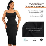 Ribbed Built In Bra Bodycon Midi Dress