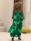 Floral Print Tie Back Cami Dress