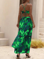 Floral Print Tie Back Cami Dress