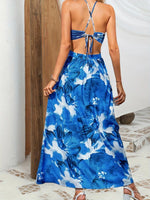Floral Print Tie Back Cami Dress