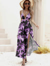 Floral Print Tie Back Cami Dress
